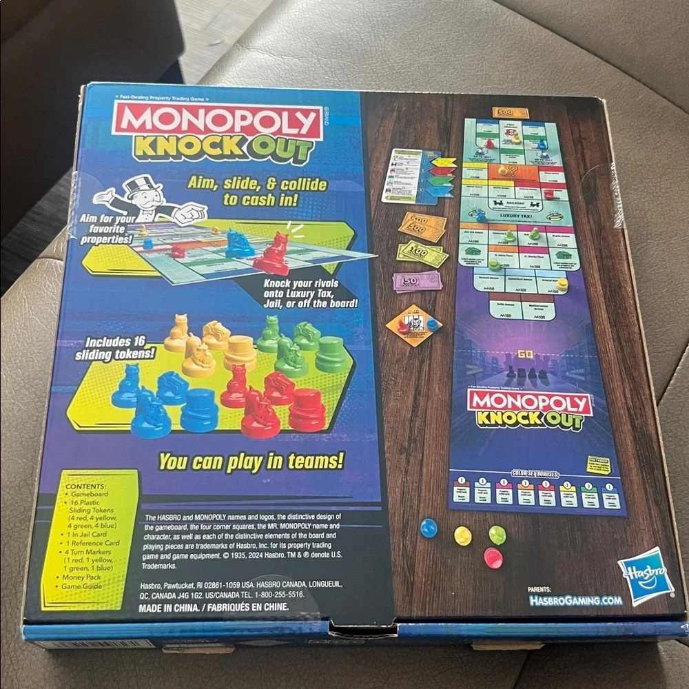 Monopoly Knock Out Board Game-new